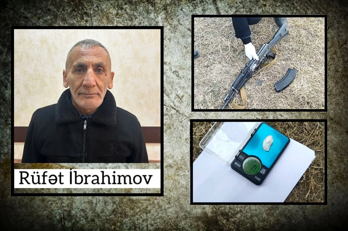 Ucarda saxlanılan şəxsdən odlu silah və narkotik vasitə aşkarlanıb