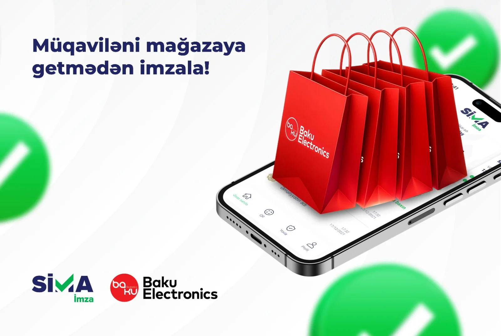 “SİMA İmza” və “Baku Electronics”dən yenilik – Mağazaya getmədən imzala!