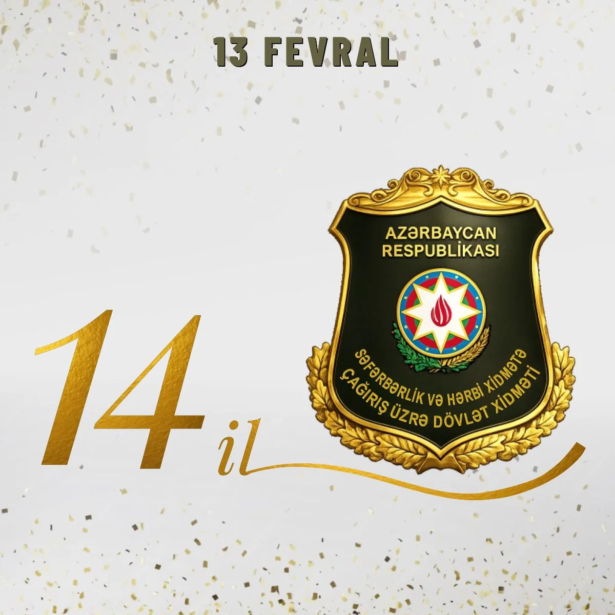 Səfərbərlik və Hərbi Xidmətə Çağırış üzrə Dövlət Xidmətinin yaradılmasından 14 il ötür