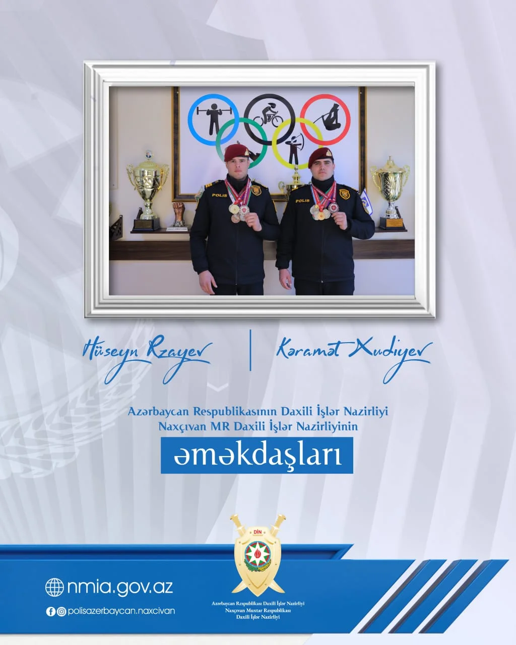 Naxçıvan DİN əməkdaşları Türkiyədə Qarüstü Qaraqucaq Güləşi Festivalında medal qazanıblar