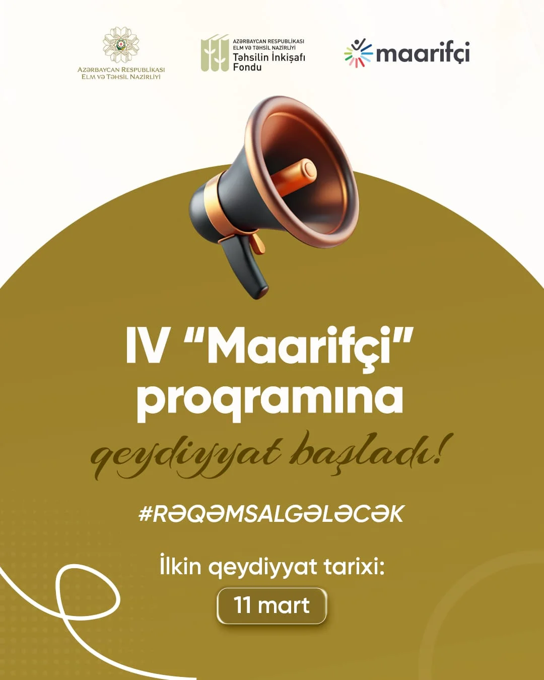 IV “Maarifçi” tələbə-məzun təcrübə proqramına qeydiyyat başlayır