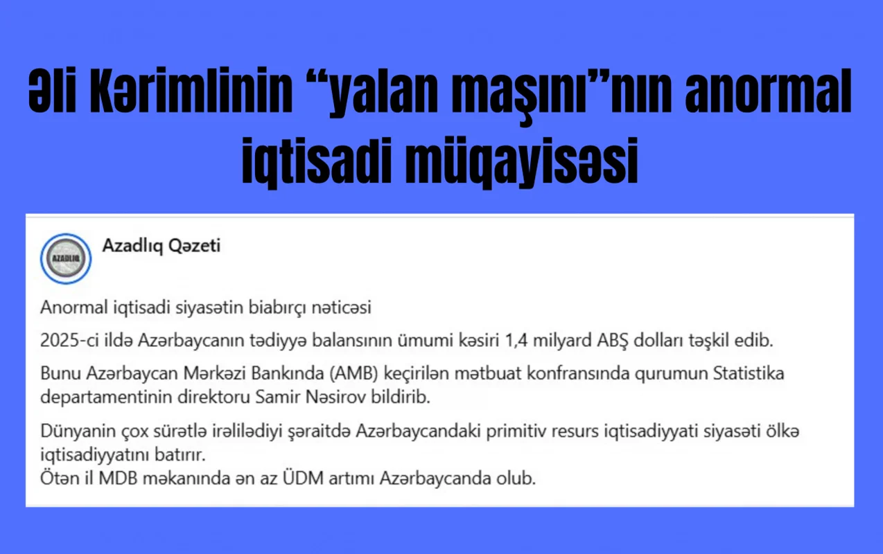 Əli Kərimlinin “yalan maşını”nın yeni “kəşfi"
