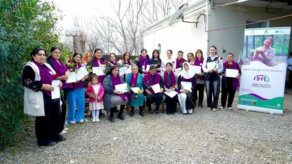 AFAQ layihəsi çərçivəsində Füzulidə qadın fermerlərə avadanlıqlar təqdim olunub