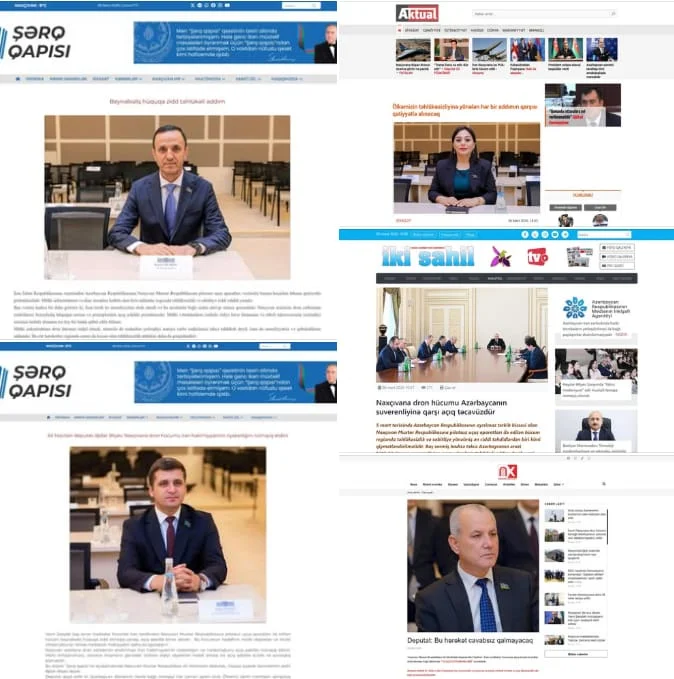 Ali Məclisin deputatları İranın dron hücumuna münasibət bildiriblər