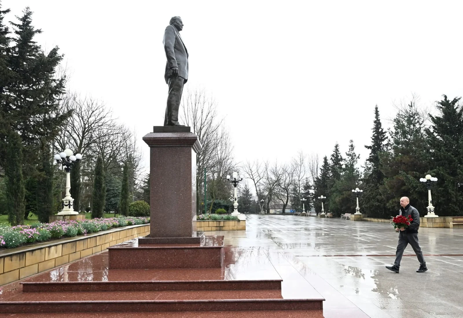 İlham Əliyev Şamaxı rayonuna səfər edib