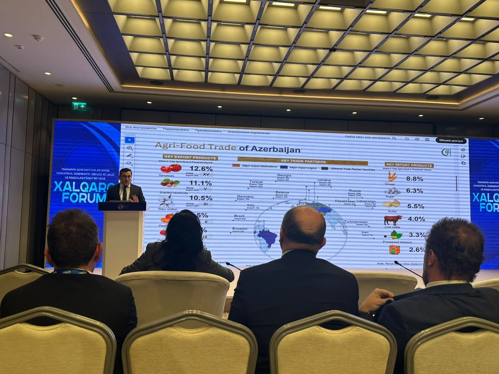 Özbəkistanda Azərbaycanın aqrar inkişafı və elmi potensialına dair təqdimat keçirilib