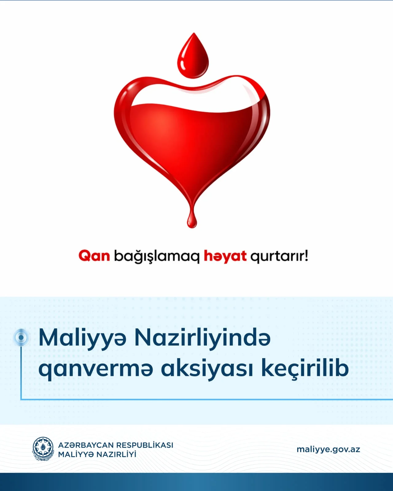 Maliyyə Nazirliyində qanvermə aksiyası keçirilib