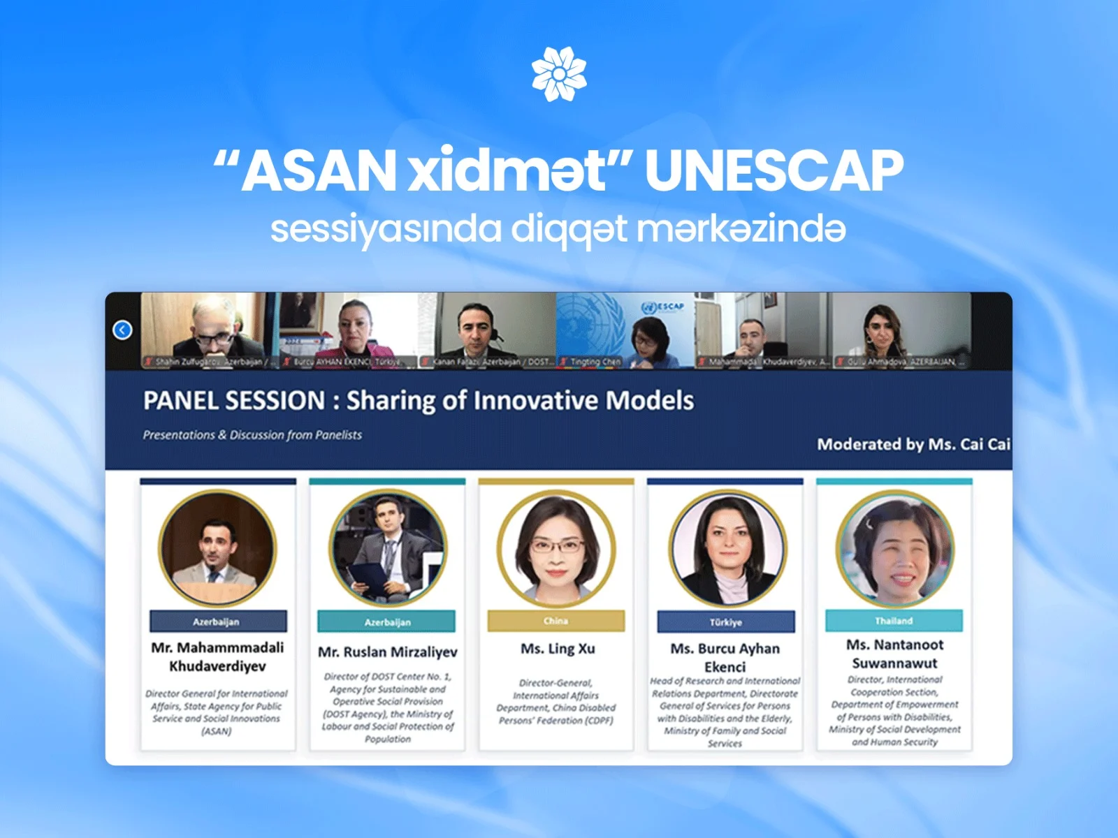 “ASAN xidmət” UNESCAP sessiyasında diqqət mərkəzində