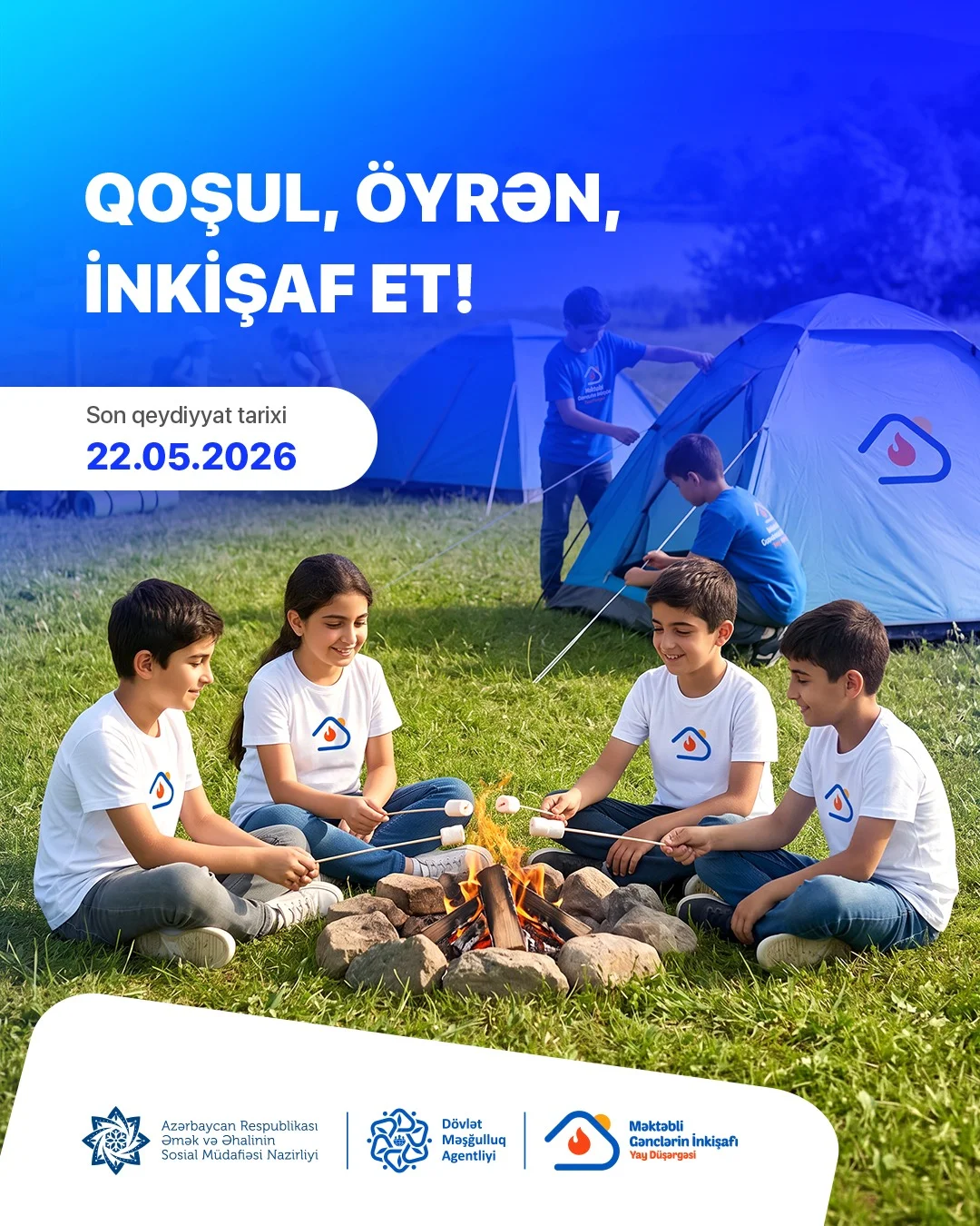 Dövlət Məşğulluq Agentliyinin təşkilatçılığı ilə Məktəbli Gənclərin İnkişafı Yay Düşərgəsi keçiriləcək