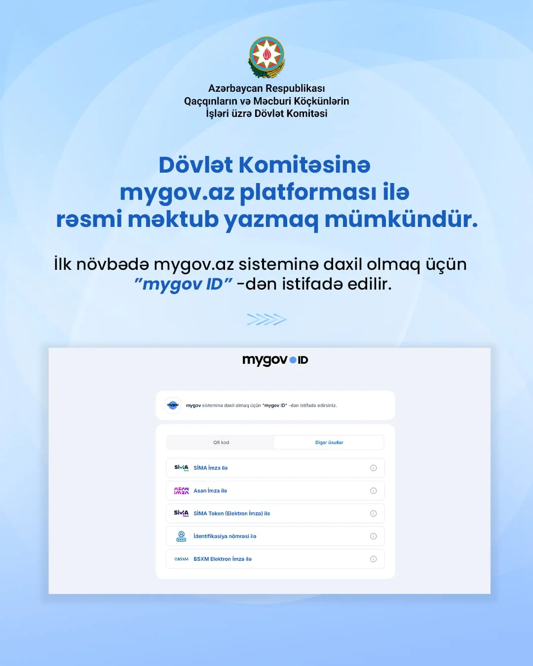 Dövlət Komitəsinin elektron sənəd dövriyyəsi myGov platformasına inteqrasiya olunub