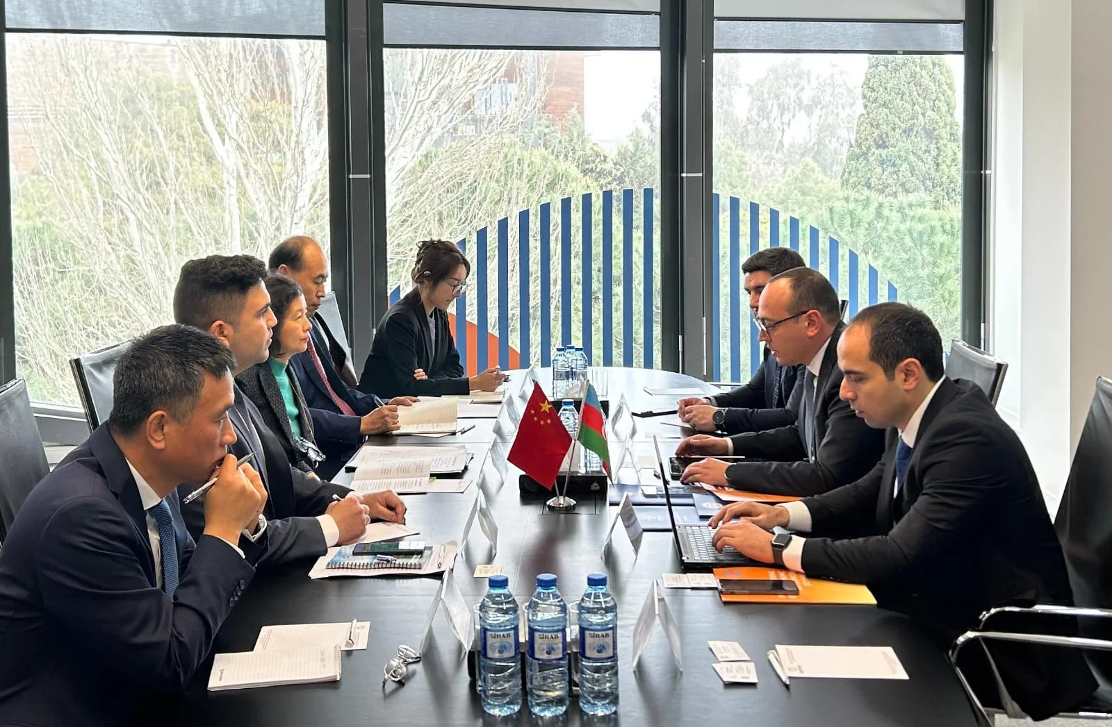 Çin Beynəlxalq İqtisadi və Texniki Əməkdaşlıq Mərkəzinin nümayəndə heyəti ilə görüş keçirilib