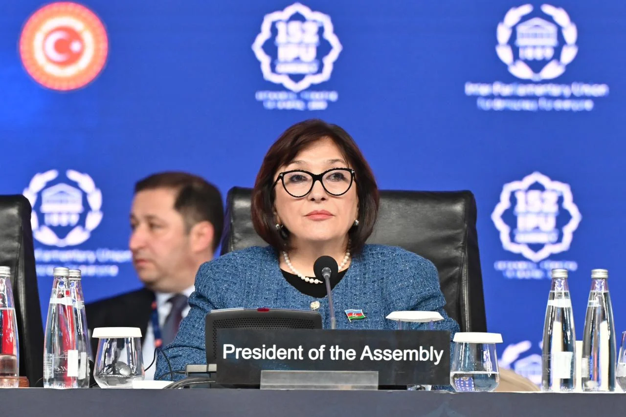 Milli Məclisin sədri Sahibə Qafarova PAİ-nin 152-ci Assambleyası çərçivəsində  ümumi müzakirələrə sədrlik edib