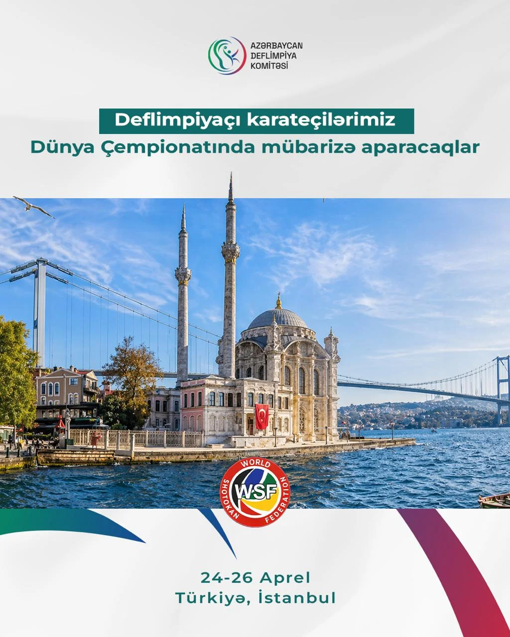 Deflimpiyaçı karateçilərimiz Dünya Çempionatında mübarizə aparacaqlar