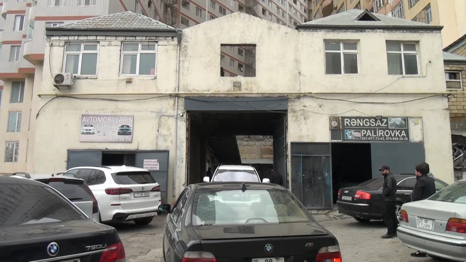 FHN-in Dövlət Yanğın Nəzarəti Xidməti yanğın təhlükəli avtomobil təmiri sexinin fəaliyyətini dayandırıb (video, foto)