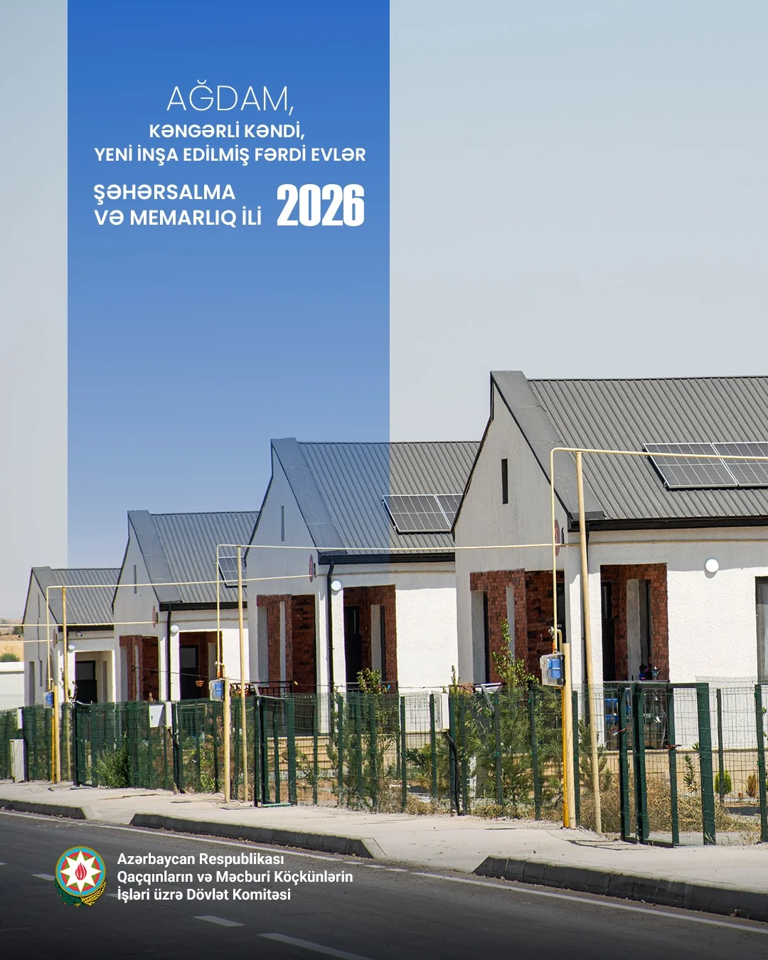 Ağdam rayonunun Kəngərli kəndi, Yeni inşa edilmiş fərdi evlər