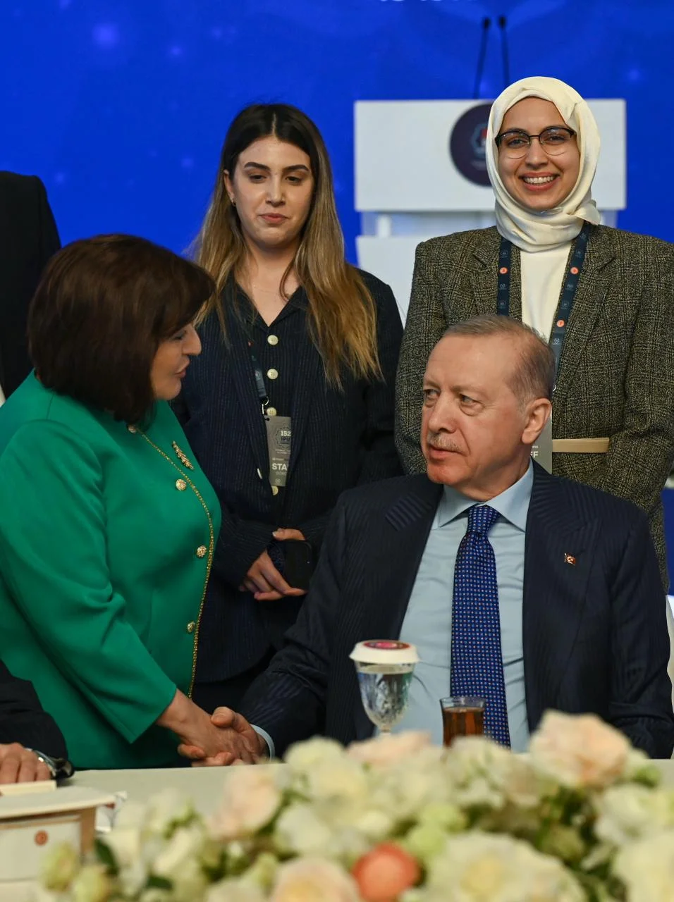 Türkiyə Respublikasının Prezidenti Rəcəb Tayyib Ərdoğan  Parlamentlərarası İttifaqın 152-ci Assambleyasının iclasında iştirak edən  parlament sədrləri ilə görüşüb