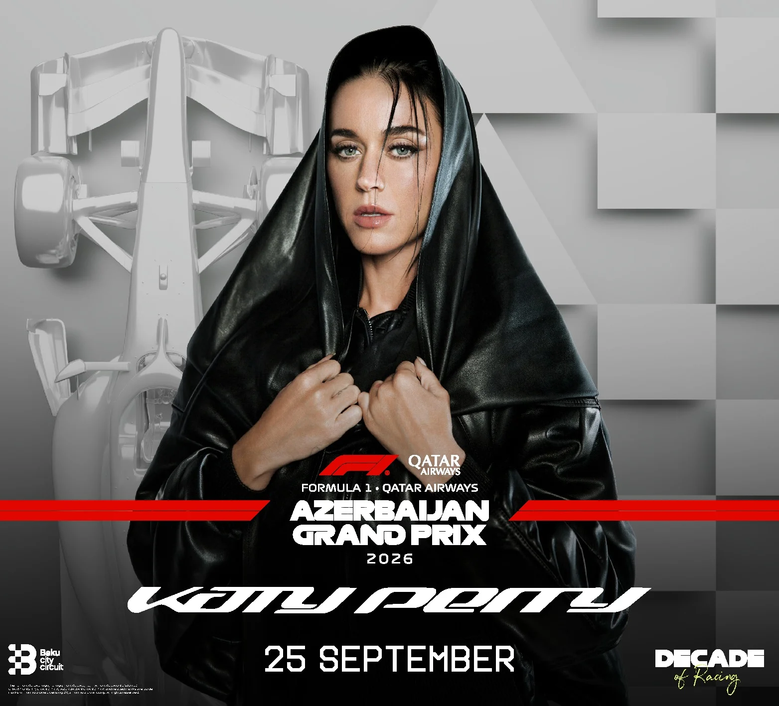 Dünya şöhrətli Katy Perry 2026 Formula 1 Qatar Airways Azərbaycan Qran Prisində səhnə alacaq