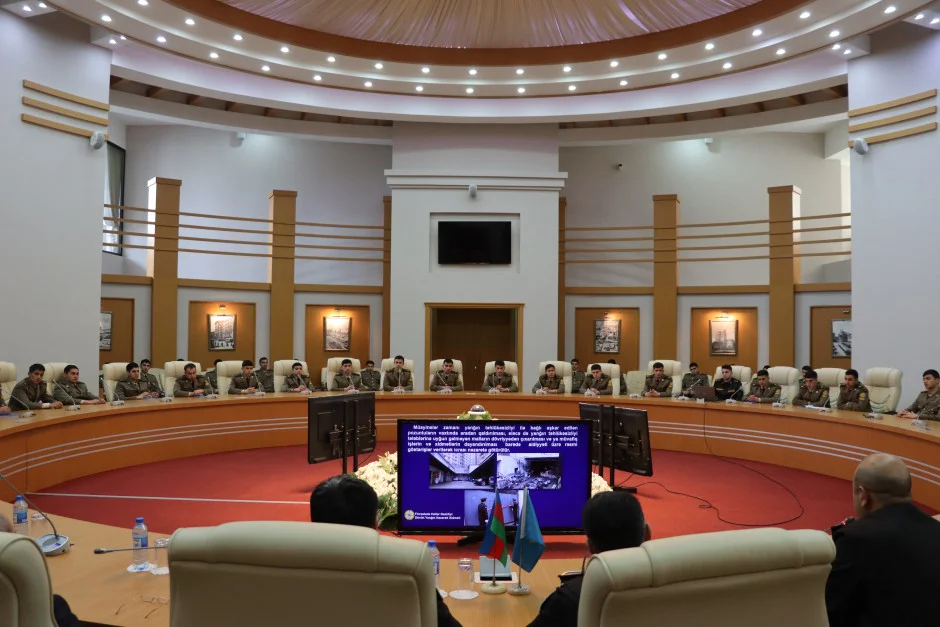 FHN Akademiyasında yanğın təhlükəsizliyinə dair praktiki-maarifləndirici tədbir keçirilib