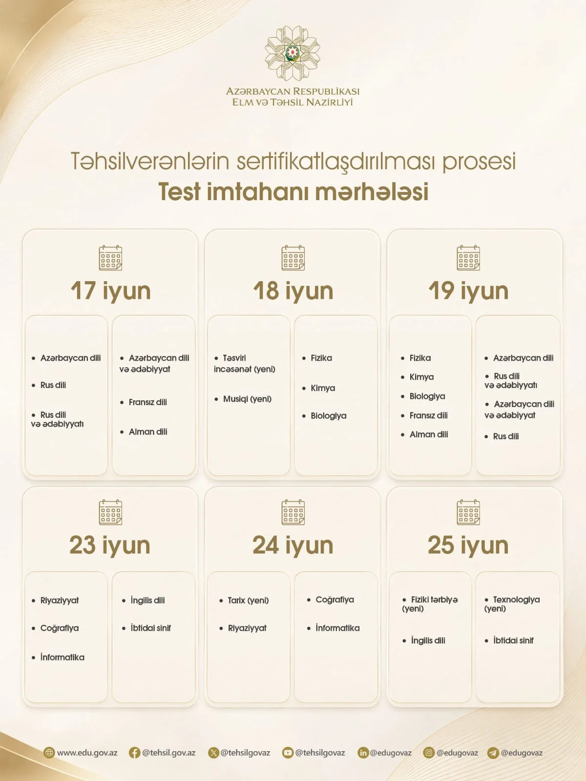Təhsilverənlərin sertifikatlaşdırılması prosesi ilə bağlı məlumat