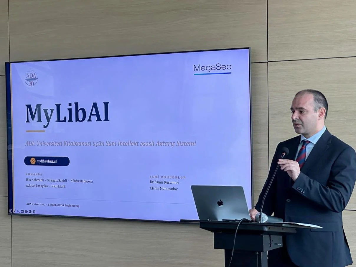 ADA Universitetində tələbələr tərəfindən hazırlanmış süni intellekt əsaslı “MyLibAI” kitabxana informasiya axtarış platformasının təqdimatı keçirilib