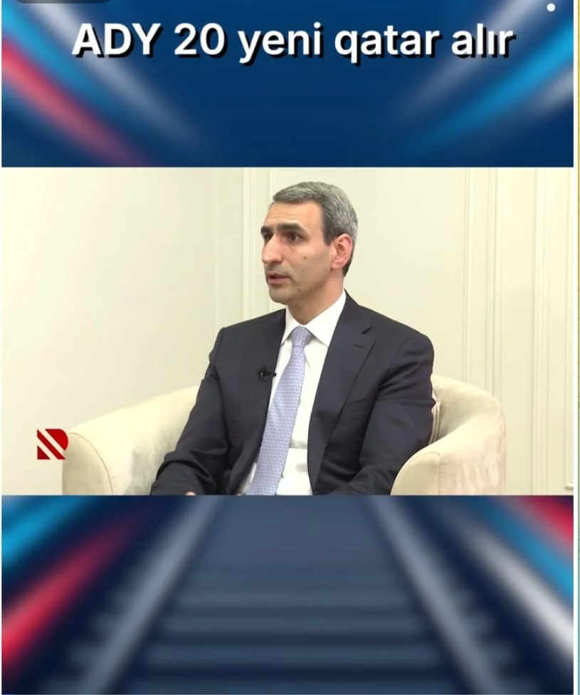 ADY Abşeron dairəvi dəmir yolu marşrutu üzrə 20 yeni sərnişin qatarı alacaq