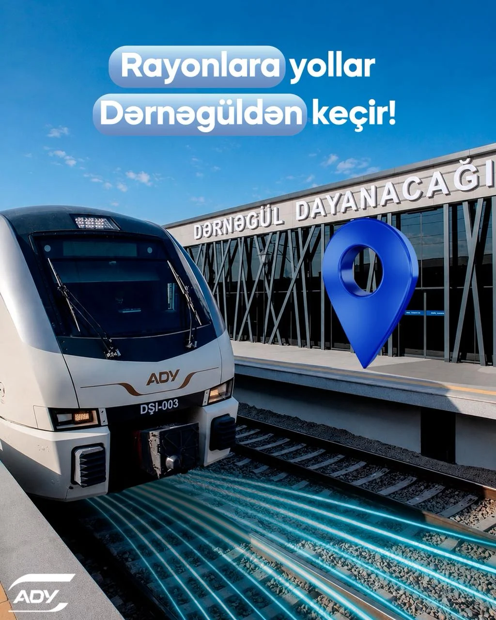 Dərnəgüldən bölgələrə birbaşa qatar reysləri başlayır
