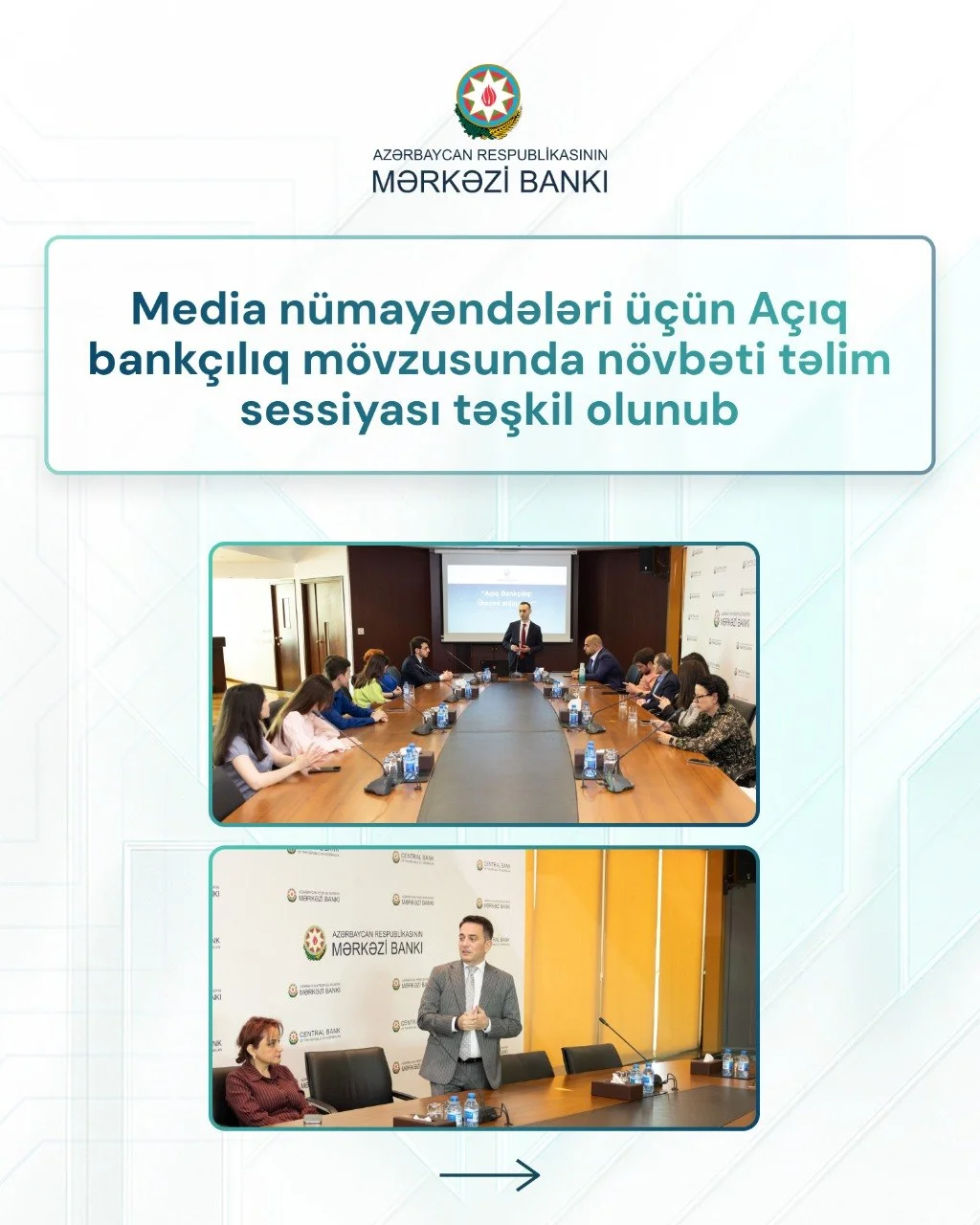 Mərkəzi Bank media nümayəndələri üçün marifləndirici tədbirləri davam etdirir