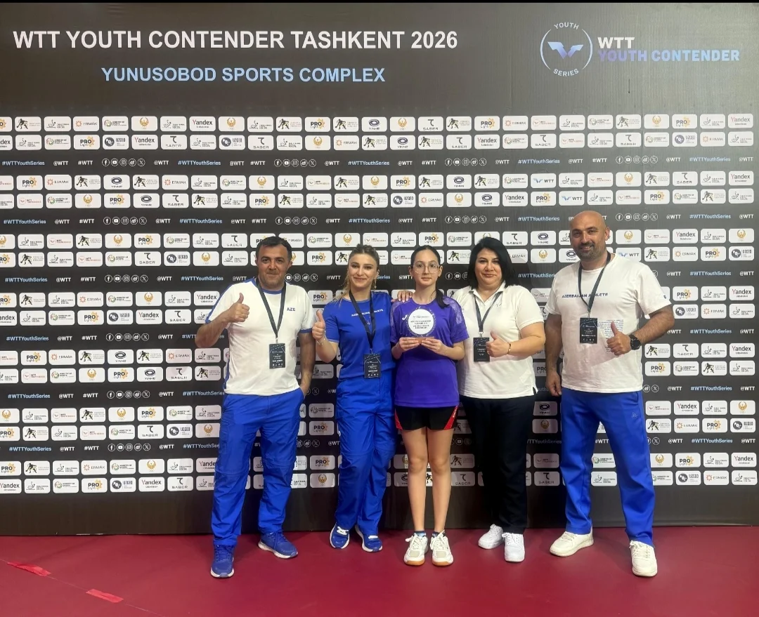 Stolüstü tennisçimiz beynəlxalq turnirin mükafatçısı olub