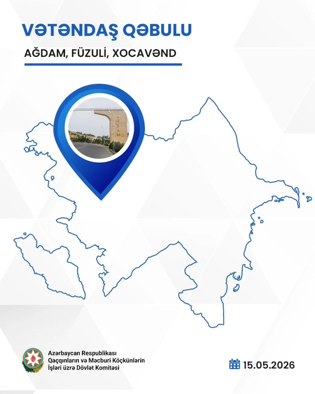 Rövşən Rzayev Ağdamda vətəndaşların qəbulunu keçirir