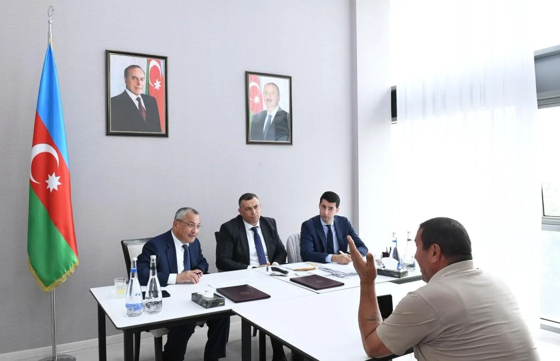 Ağdam şəhərində keçmiş məcburi köçkünlərin müraciətləri dinlənilib