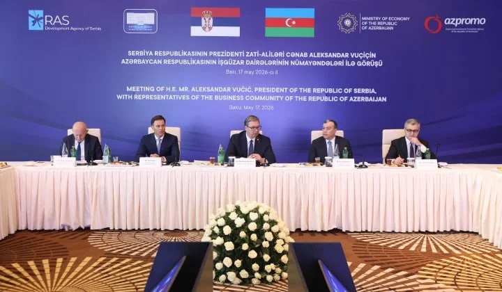 Serbiya Prezidenti ilə Azərbaycanın biznes nümayəndələri arasında görüş keçirilib