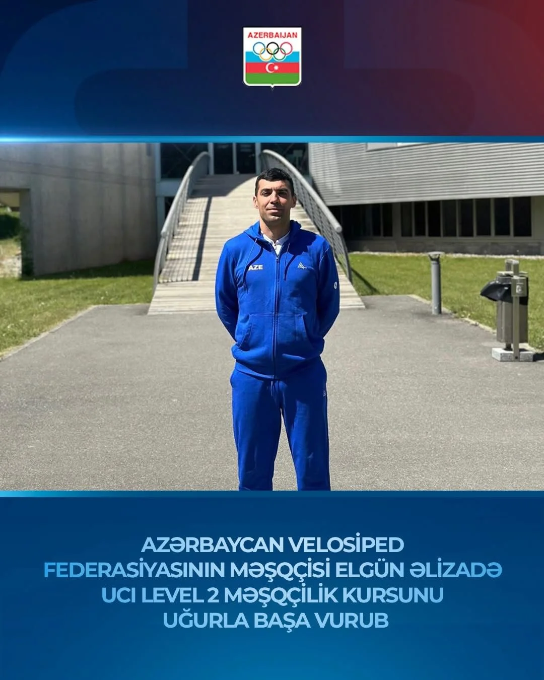 Elgün Əlizadə məşqçilik kursunu uğurla başa vurub