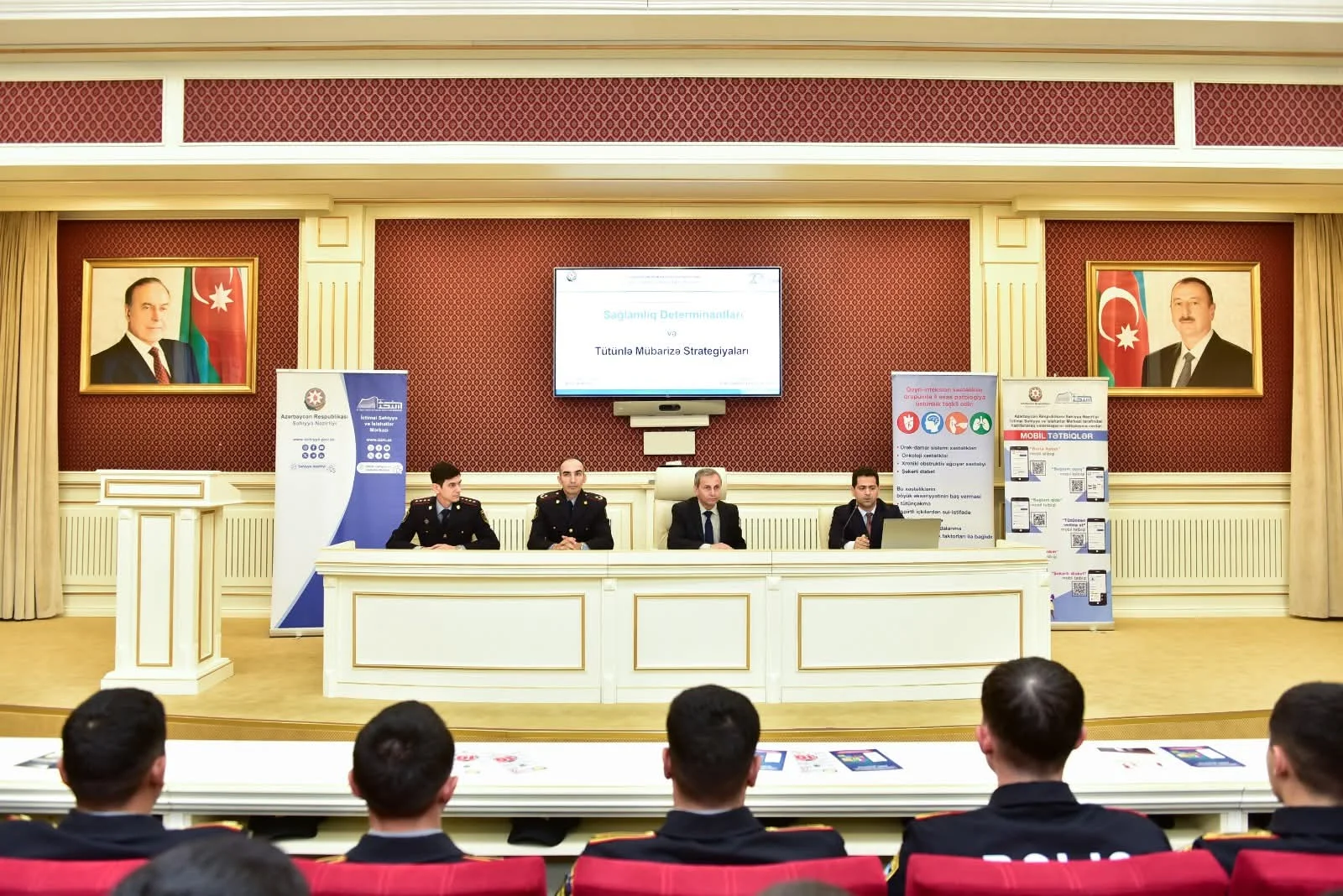 Polis Akademiyasında “Sağlamlıq hüquqları və zərərli vərdişlərin profilaktikası” mövzusunda təlim-seminar keçirilib