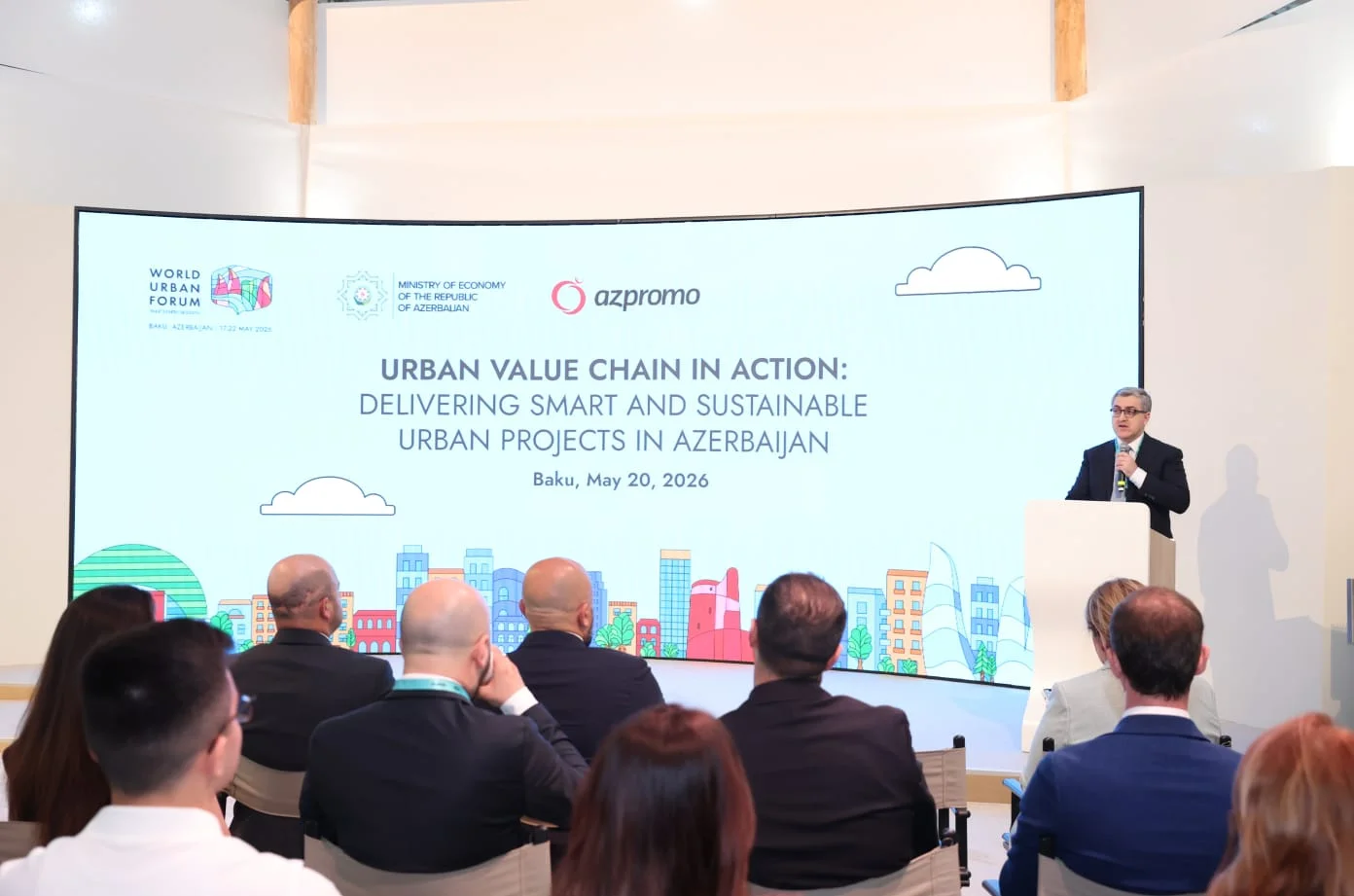 “Şəhər dəyər zənciri fəaliyyətdə: Azərbaycanda ağıllı və dayanıqlı şəhər layihələrinin həyata keçirilməsi” mövzusunda tədbir keçirilib