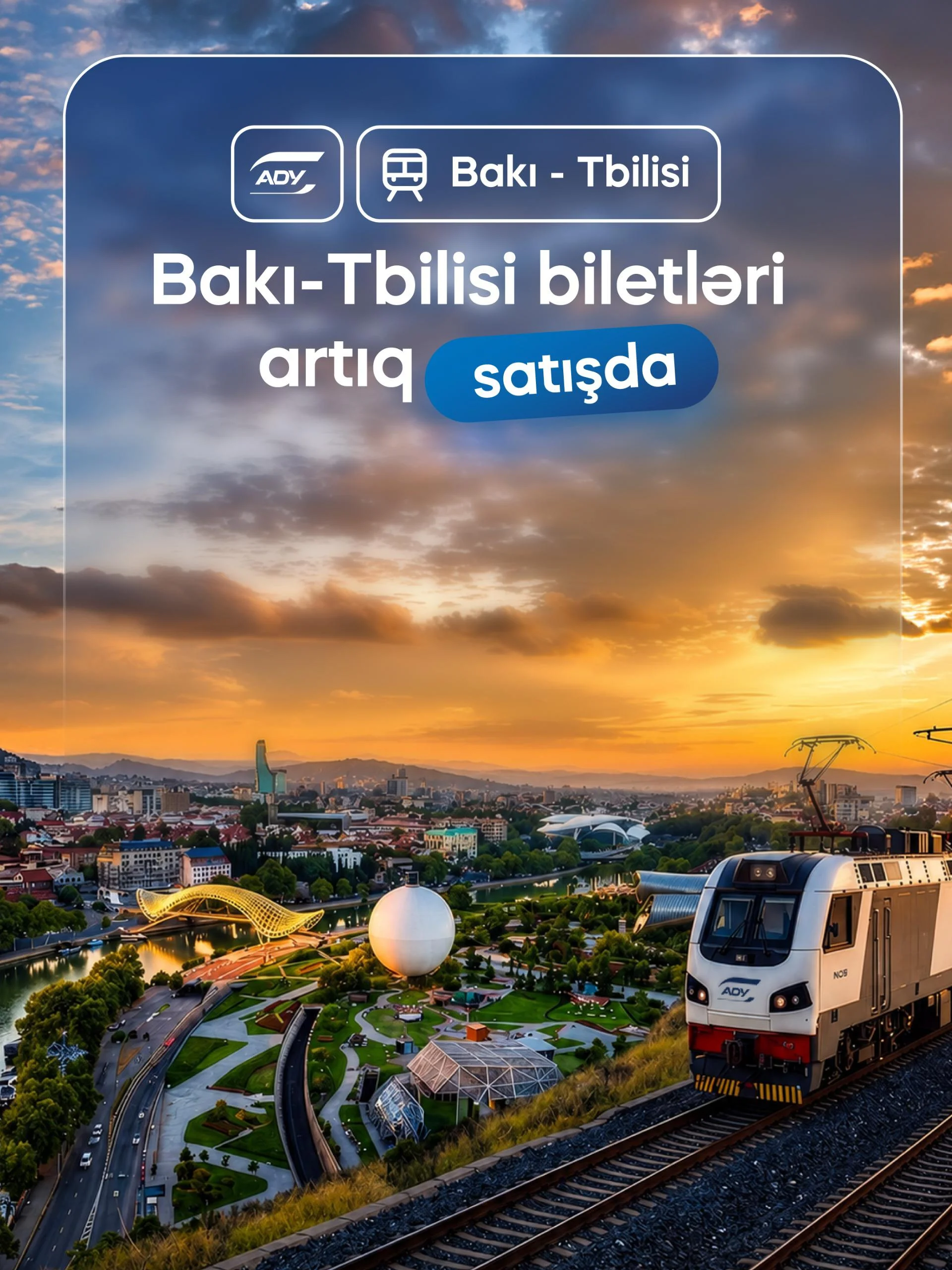 Bakı–Tbilisi–Bakı marşrutu üzrə bilet satışı başladı.