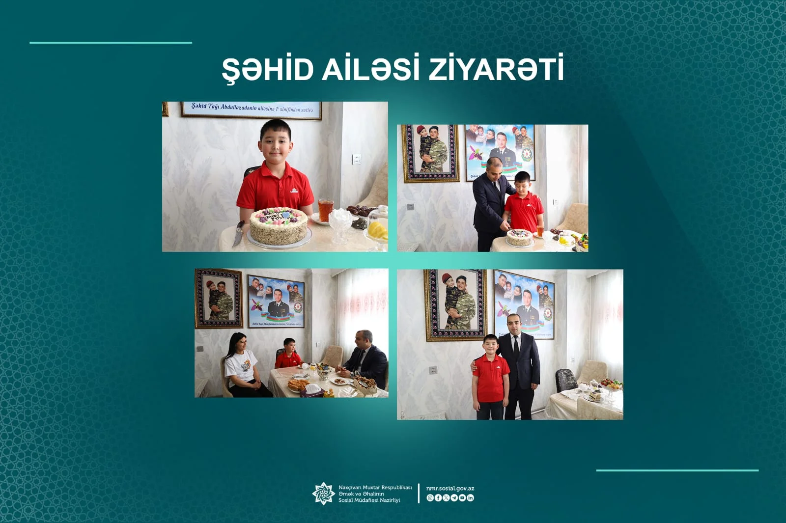 Naib Əlizadə şəhid Tağı Abdullazadənin ailəsini ziyarət edib