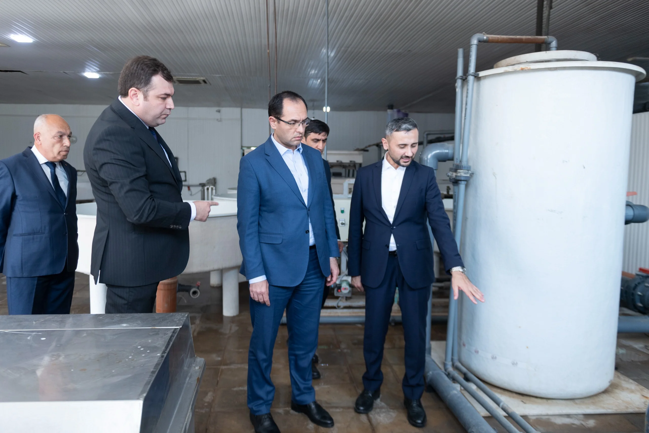 Nazir Məcnun Məmmədov Neftçalada “Xıllı balıq" MMC-nin fəaliyyəti ilə tanış olub