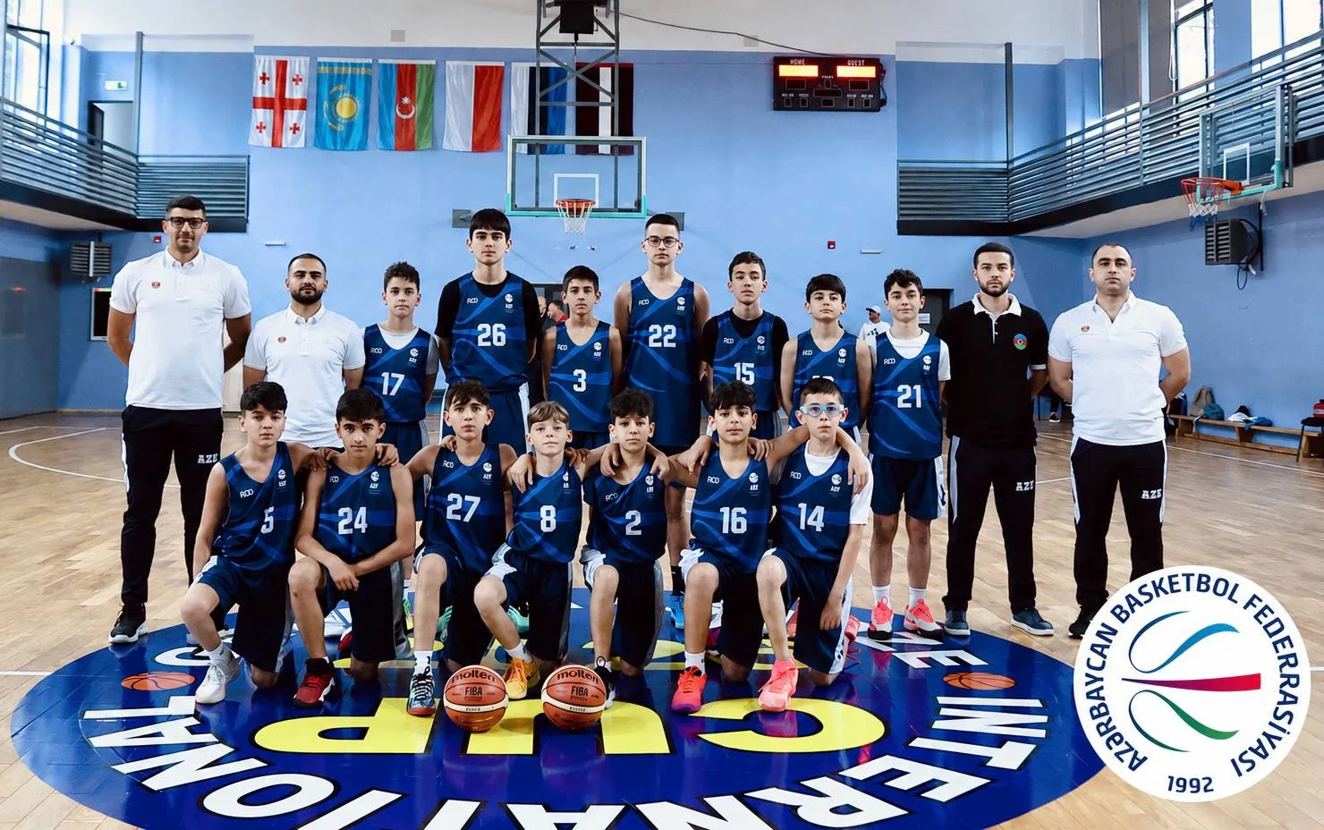 U-12 millimiz Kutaisidə beynəlxalq turnirə iki qələbə ilə başladı