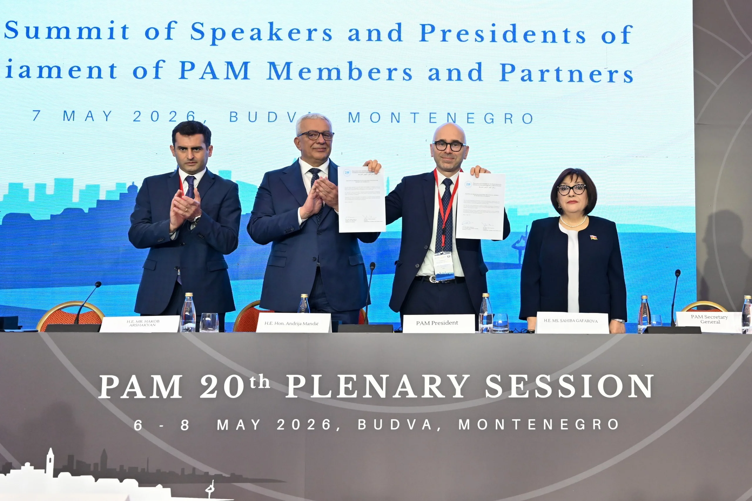 Azərbaycan Respublikasının Milli Məclisinə Aralıq Dənizi Parlament Assambleyasında müşahidəçi statusu verilib