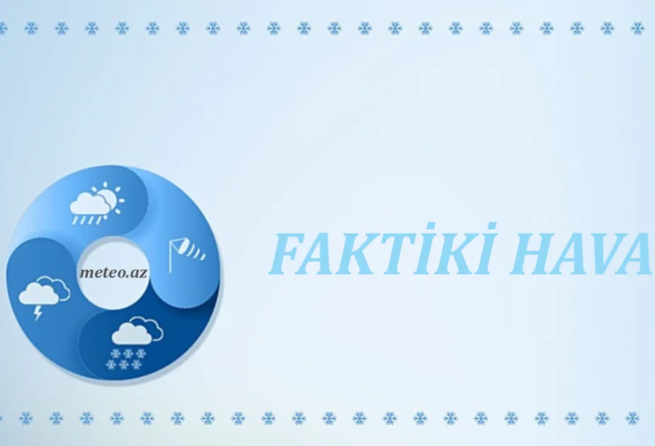Ölkə ərazisinin əksər yerlərində hava yağıntılıdır – FAKTİKİ HAVA