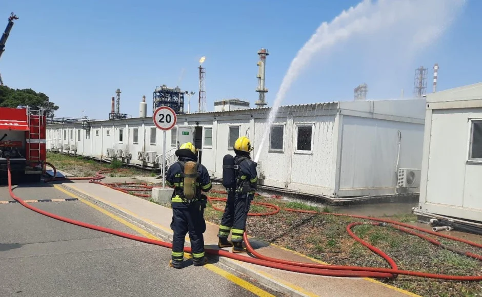 FHN-in Dövlət Yanğından Mühafizə Xidməti yanğın-taktiki təlim keçirib (video, foto)