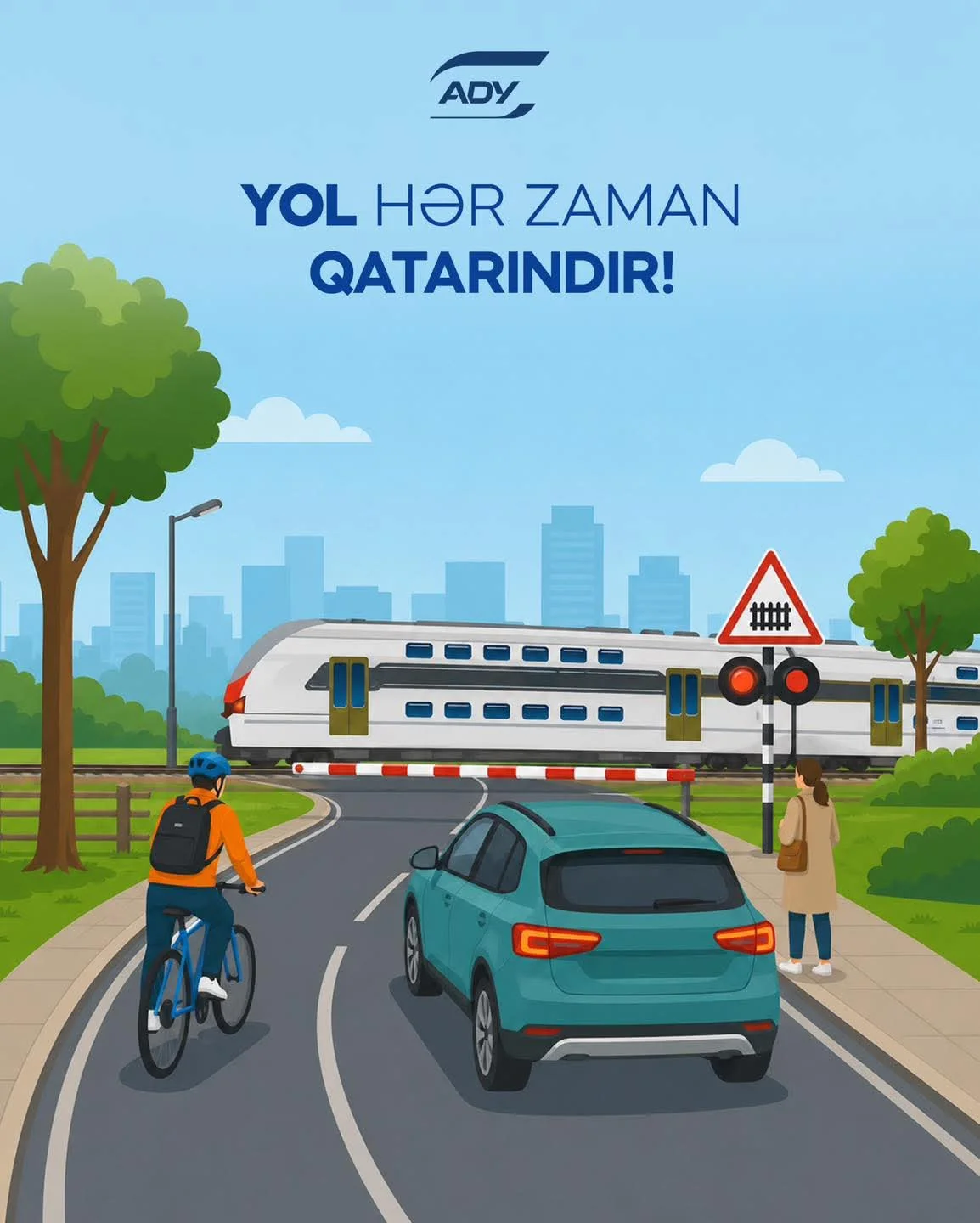 Bu il ADY-yə məxsus dəmir yolu keçidlərində 15 yol-nəqliyyat hadisəsi qeydə alınıb