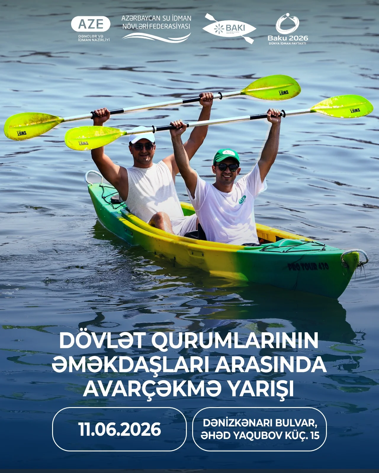 Dövlət qurumlarının əməkdaşları arasında avarçəkmə yarışı keçiriləcək