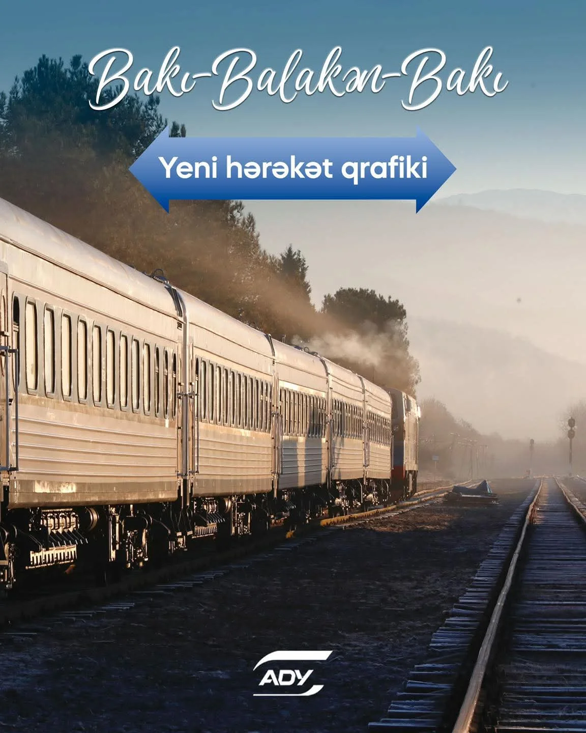 Bakı–Balakən–Bakı marşrutunda qatarların yola düşmə vaxtı dəyişdirilir