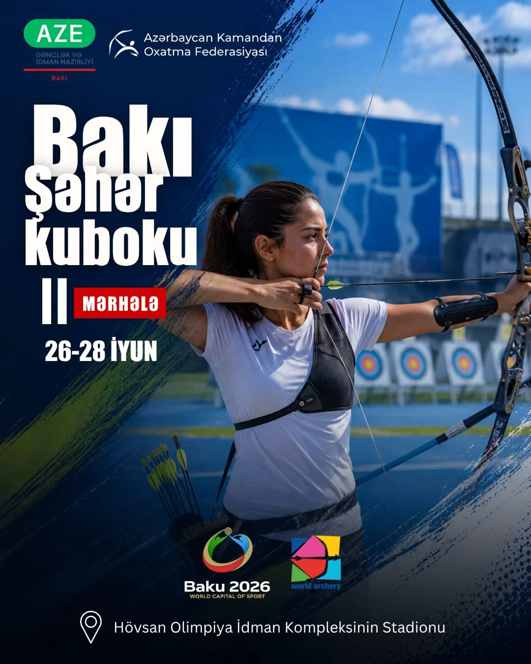 Kamandan oxatma üzrə Bakı Şəhər Kubokunun II mərhələsi start götürür