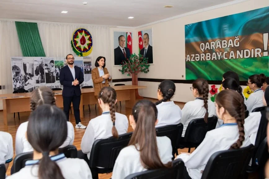 Azərbaycan Dəmir Yolları məktəblilər üçün növbəti maarifləndirmə tədbiri keçirib
