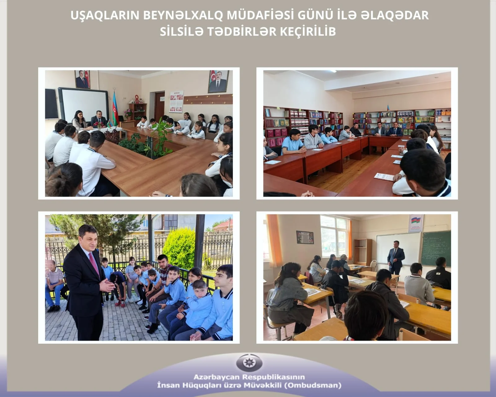 Uşaqların Beynəlxalq Müdafiəsi Günü ilə əlaqədar silsilə tədbirlər keçirilib
