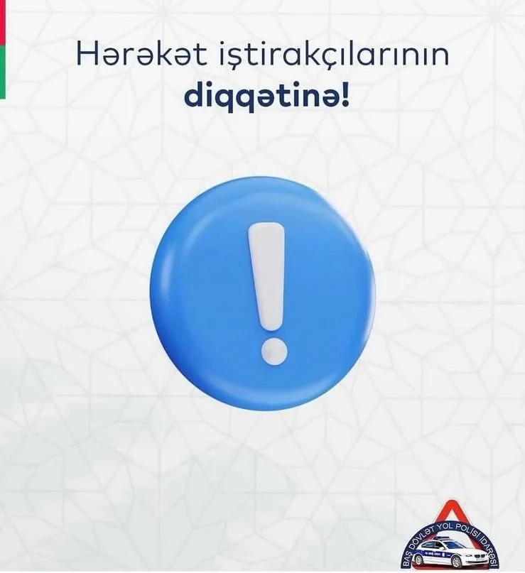 Baş DYP İdarəsi küləkli hava şəraiti ilə bağlı hərəkət iştirakçılarına müraciət edib