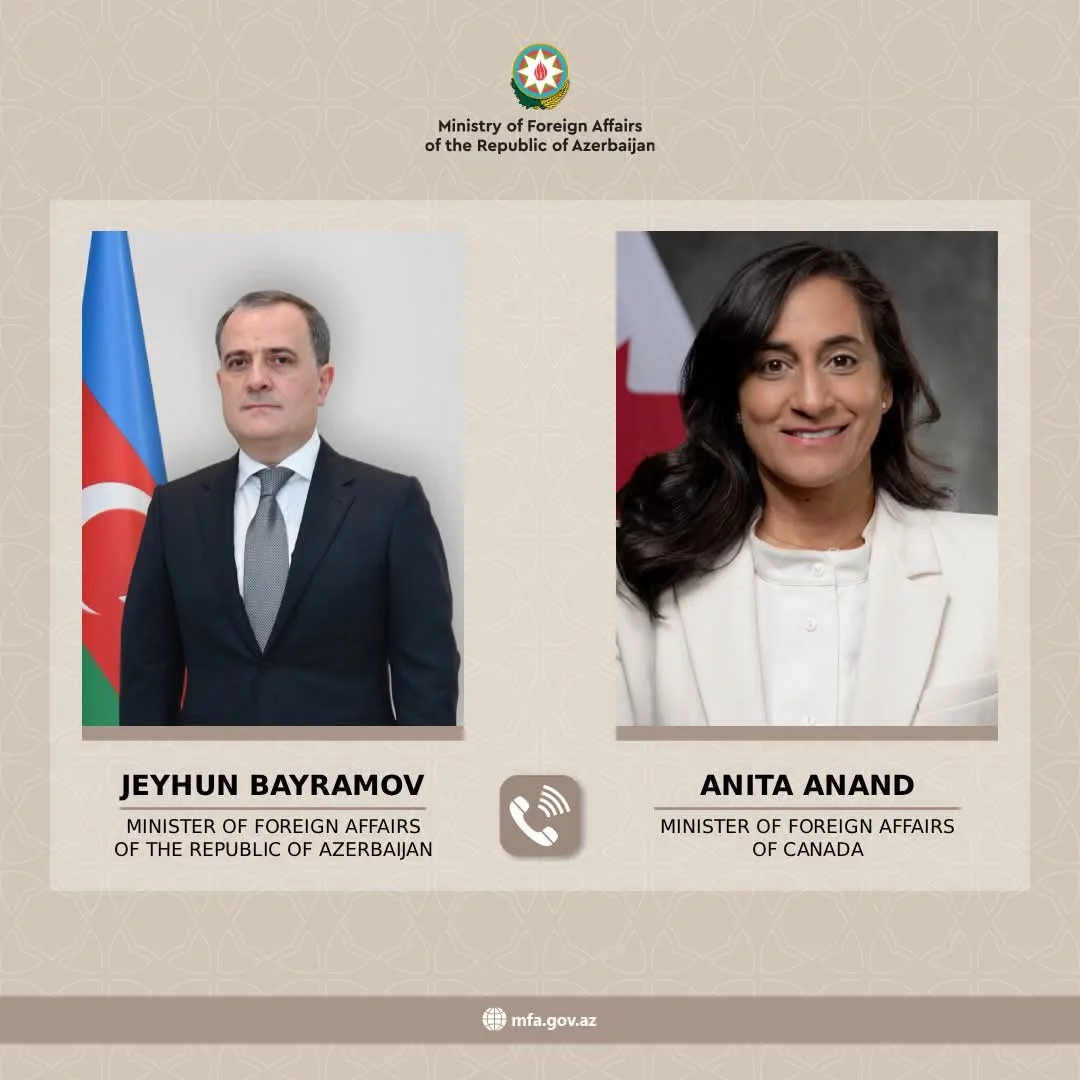 Ceyhun Bayramov kanadalı həmkarı ilə regional məsələləri müzakirə edib
