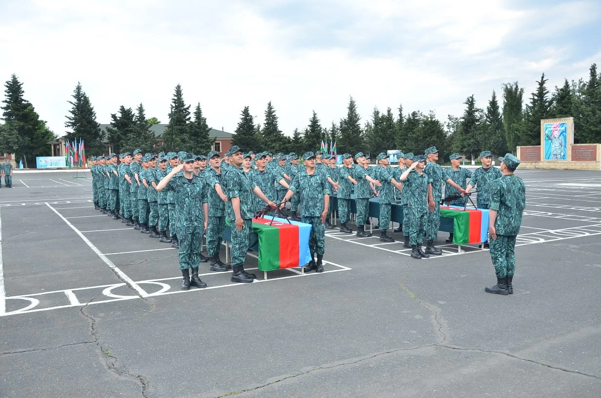 Gənc əsgərlərin andiçmə mərasimi keçirilmişdir